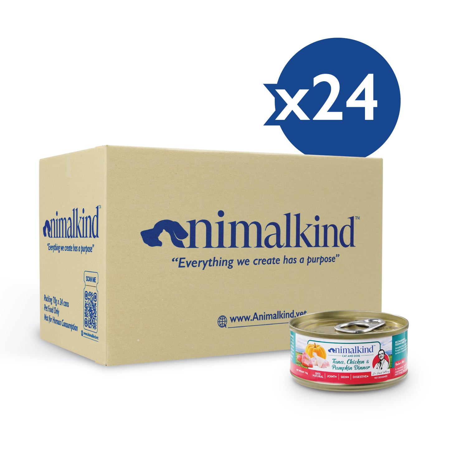 Animalkind Tuna, Chicken & Pumpkin Dinner Cans for Dogs & Cats