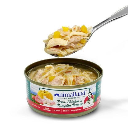 Animalkind Tuna, Chicken & Pumpkin Dinner Cans for Dogs & Cats