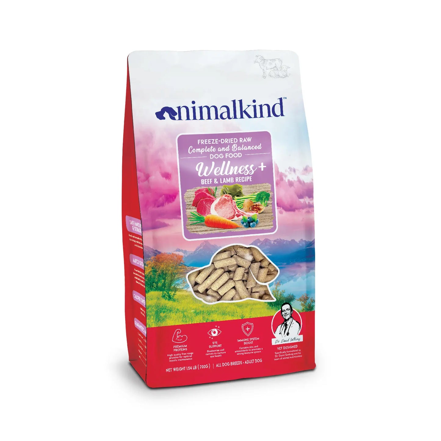 Animalkind Wellness+ Dog Food - Beef & Lamb Freeze-Dried Raw