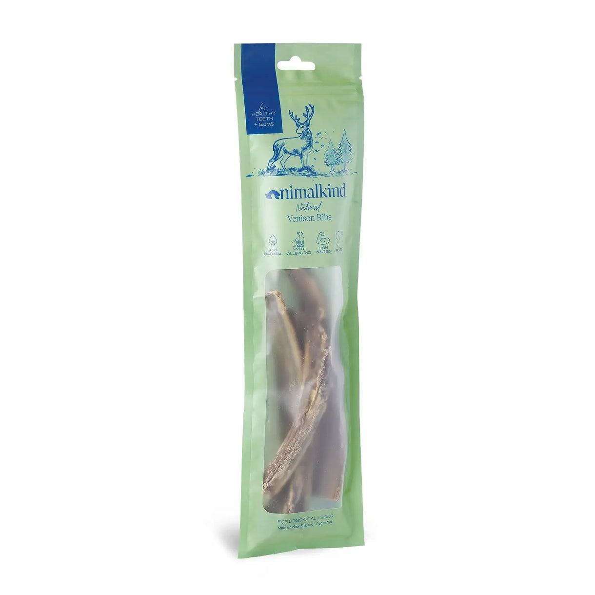 Animalkind Dog Treats - Venison Rib Bone 110g