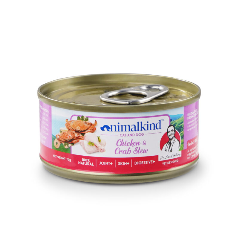 Animalkind Canned Food Chicken Crab_front view
