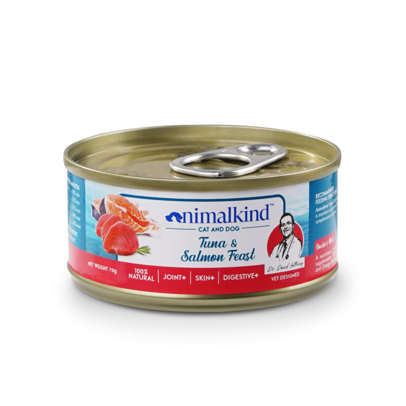 Animalkind Canned Food Tuna Salmon_front view