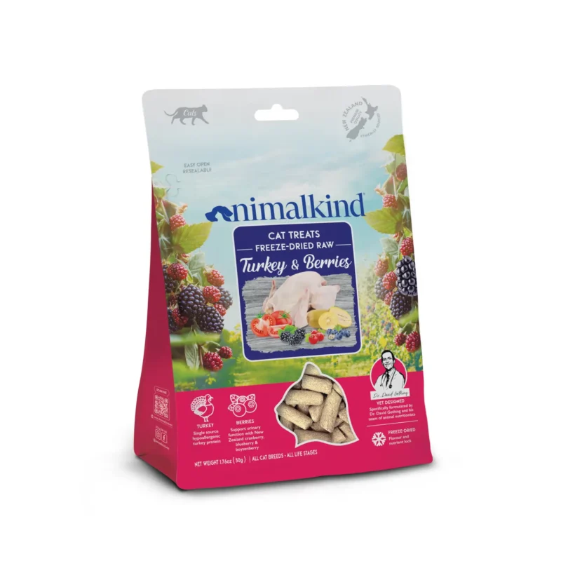 Animalkind Freeze Dried Treats Turkey & Berries_Window Cat